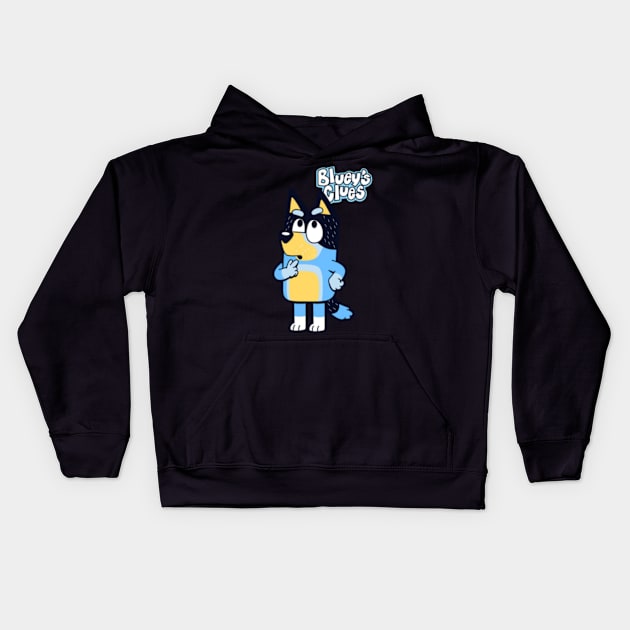 bluey funny Kids Hoodie by GapiKenterKali